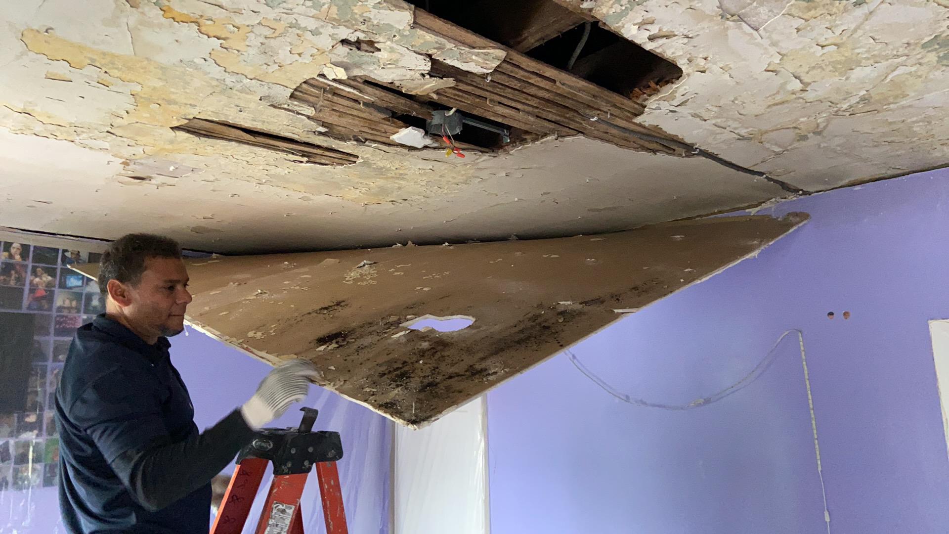 Roof damage repair in Bayonne NJ